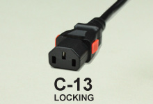 Locking C-13 Power Supply Cords