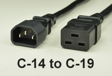 C-14 to C-19 Power Cords
